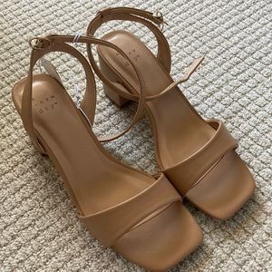 A NEW DAY nude heels block
